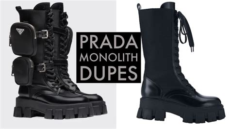 prada monolith sandals dupe|prada boots camouflage.